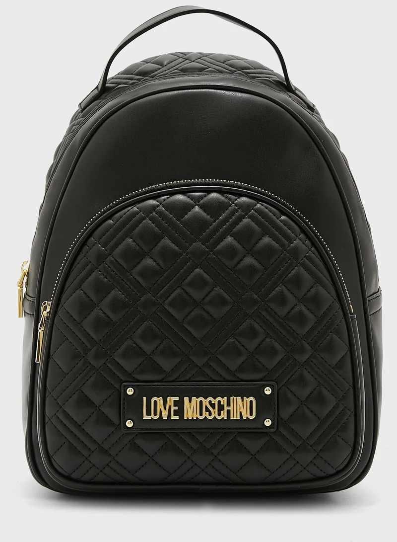 Love Moschino Quilted Backpack