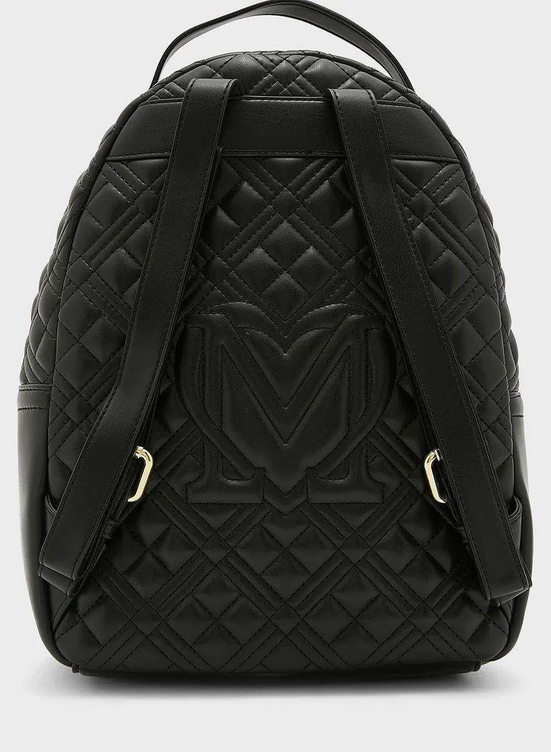 Love Moschino Quilted Backpack
