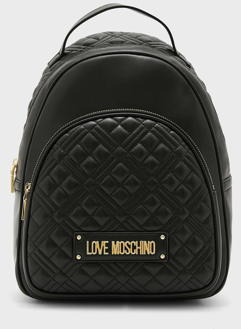 Love Moschino Quilted Backpack