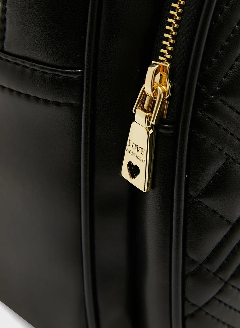 Love Moschino Quilted Backpack