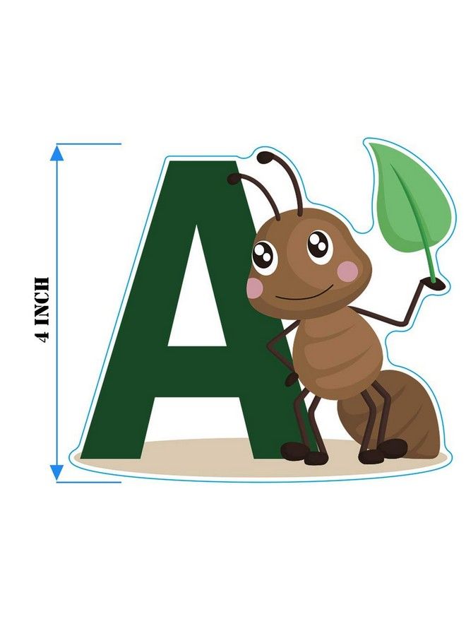 DEKOSH Educational Animal Alphabet Kids Wall Decals Baby Nursery Decor Peel & Stick Decorative Baby Stickers For Playroom Classroom Decoration - Image 3