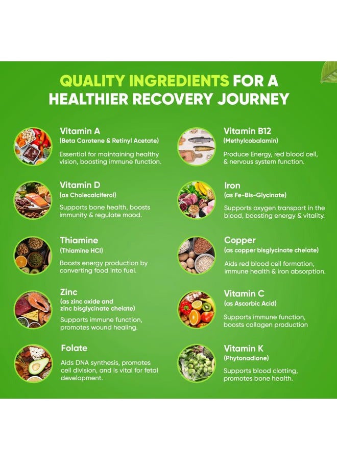 Bari Slim كبسولة متعددة الفيتامينات المتقدمة مرة واحدة يوميًا لجراحة السمنة - 45 ملغ من الحديد - فيتامين لجراحة السمنة بعد جراحة تحويل المسار وجرح المعدة | إمداد لمدة 90 يومًا - Image 5