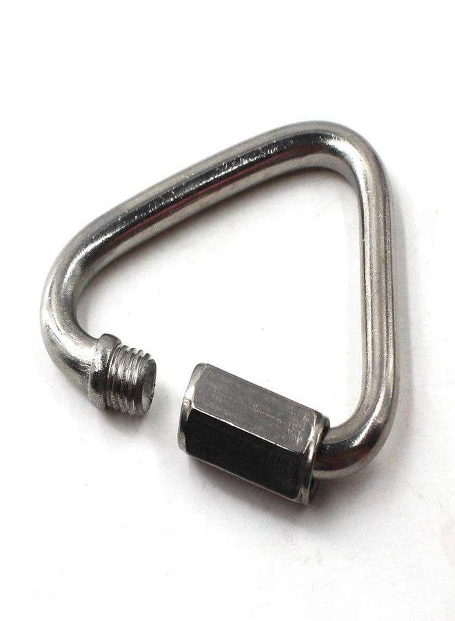 Flomore M10 Delta Quick Link 304 Stainless Steel Triangle Quicklink Chain Connector Screw Lock Carabiner Pack Of 2 - Image 5