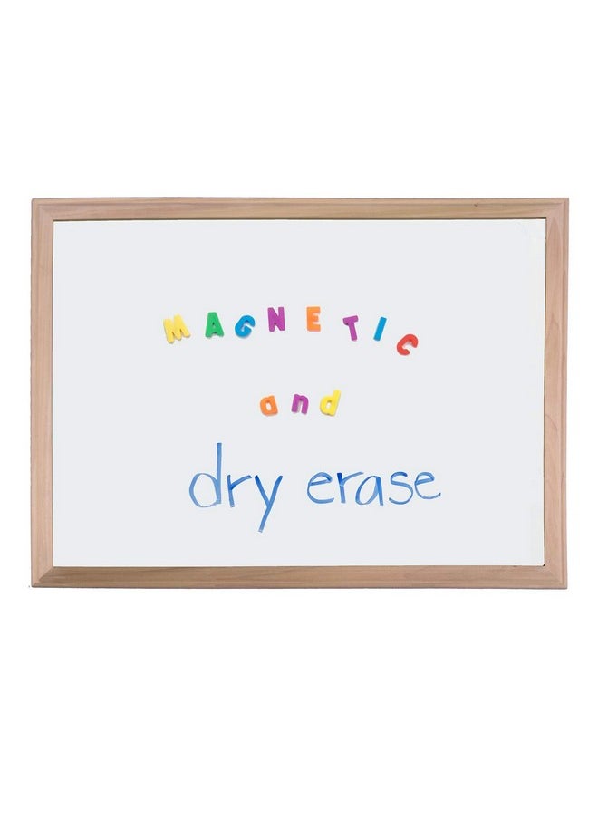 Flipside Products Framed Magnetic Dry Erase Board, 24" X 36", Wood Framed,White  - Image 1
