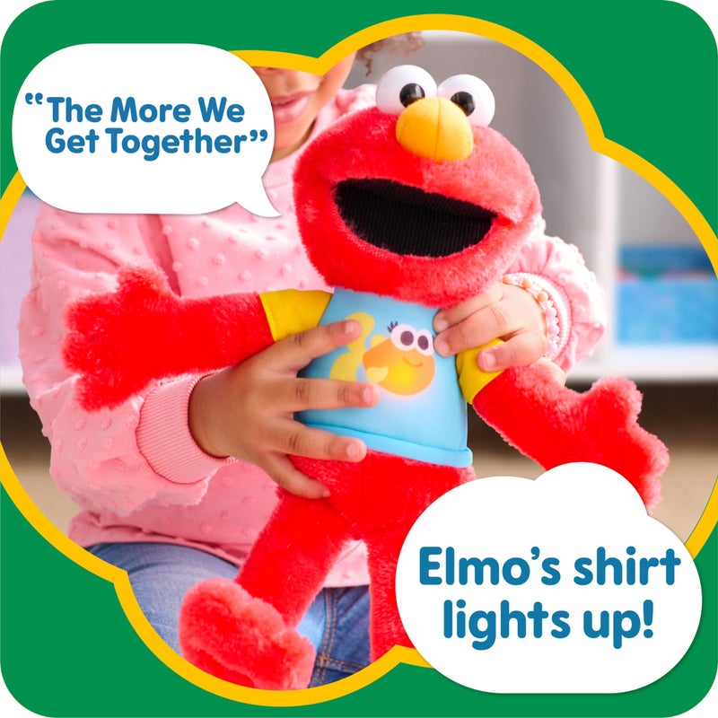 Just Play SESAME STREET 13-inch Sing-Along Plush Elmo with Lights and Sounds, Super-Soft and Huggable, Kids Toys for Ages 18 Month by Just Play - Image 3