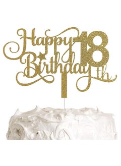 18th Birthday Cake Topper, Happy 18th Birthday Cake Topper, 18th Birthday Party Decorations
