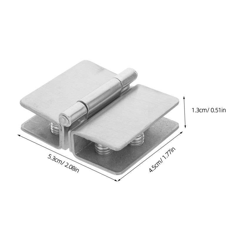 180 Degree Heavy Duty Shower Glass Door Hinge Clamp For 8 10mm Cabinet Replacement Hardware - Image 3