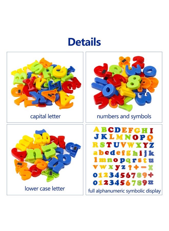 kizh - Magnetic Letters Numbers Alphabet Abc 123 Fridge Magnets Plastic Educational Toy Set Preschool Learning Spelling Counting Uppercase Lowercase Math For 3 4 5 Years Kids(78 Pcs) - Image 1