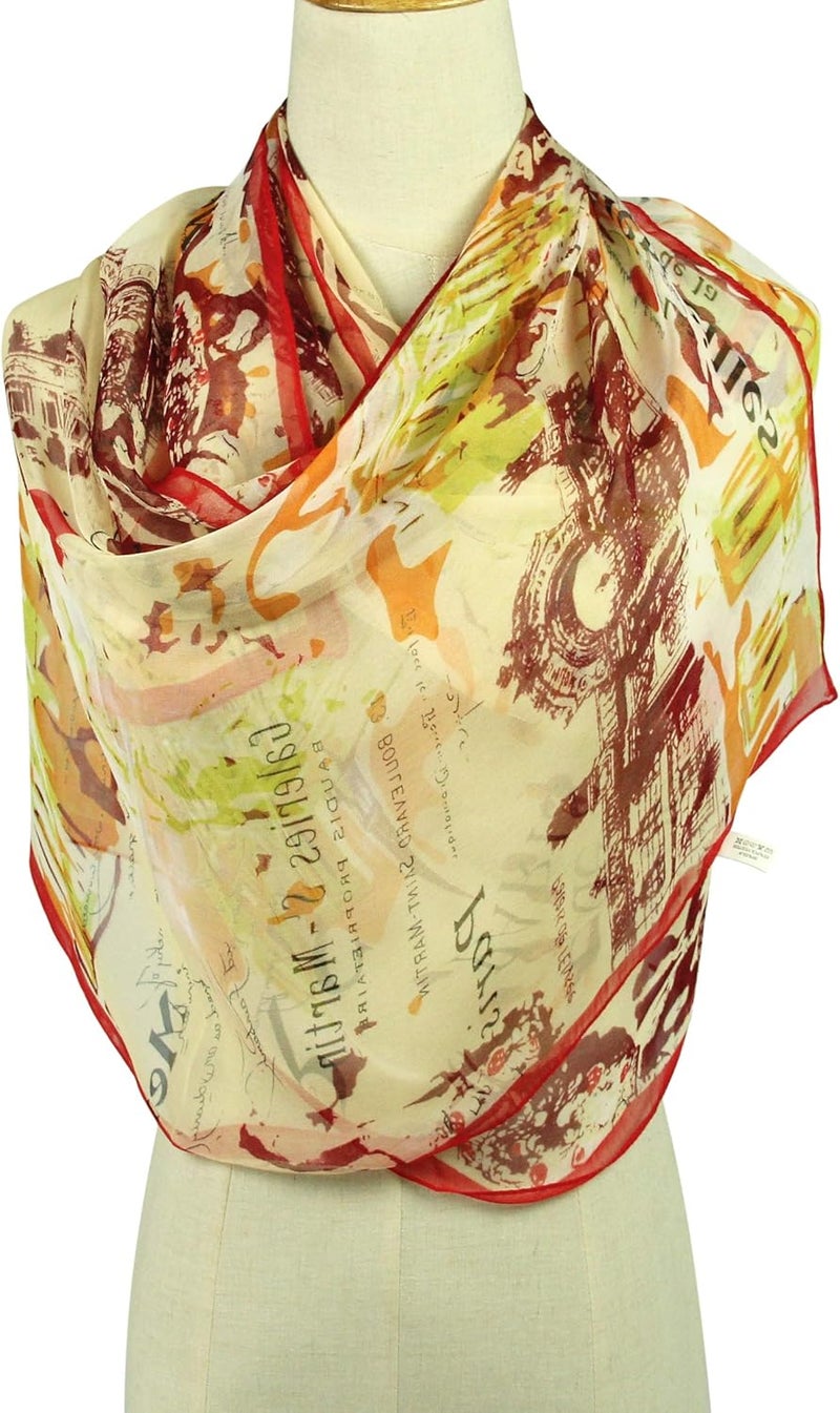 PANTONIGHT Long Chiffon Sheer Scarf For womens - Image 2
