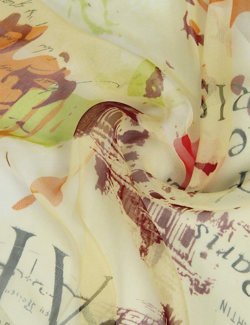 PANTONIGHT Long Chiffon Sheer Scarf For womens - Image 5