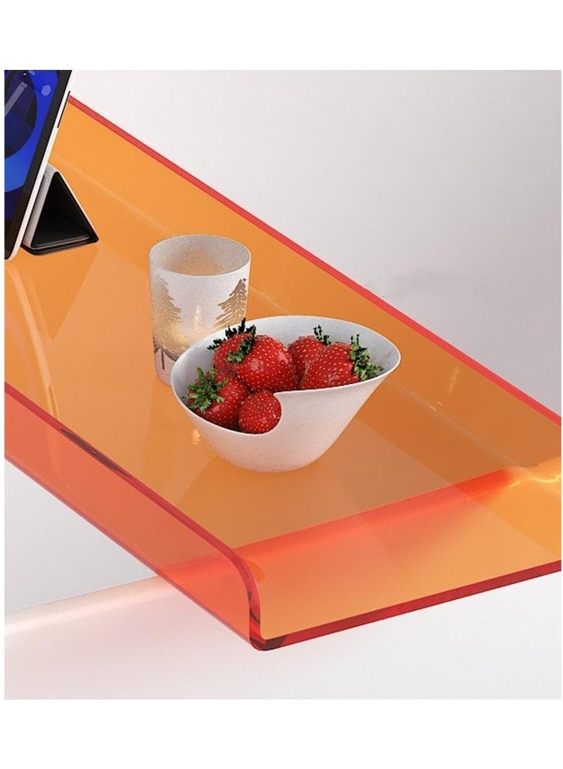 Clear Bathtub Tray Caddy, Bath Tub Rack Shelf, Luxury Bathroom Organizer Tablet Holder, Acrylic  - Image 3