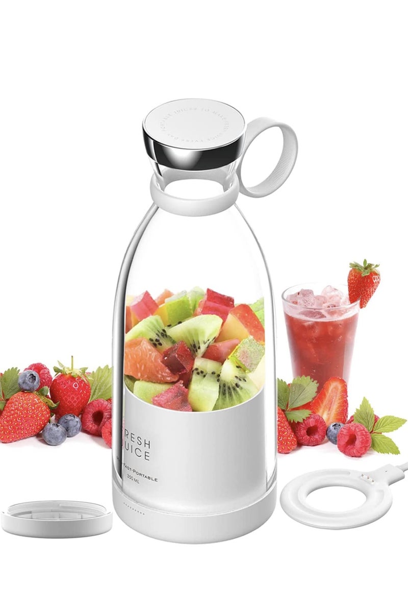 Personal Size Blender, Portable Blender, Battery Powered USB Blender (White) - Image 1