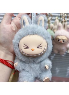Generic Rab Cloth Second Generation Doll Sitting Vinyl Party Plush Macaron Cute Doll Hand Key Chain Batch-Specifications:Sitting Grandma Gray-Color:Please Take Multiples Of 12 For A Single Style (contact Customer Service For The Box)  - Image 1