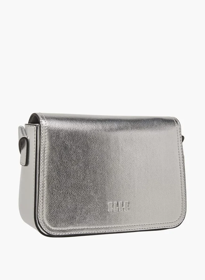 ايل Women Monogram Embossed Crossbody Bag with Adjustable Strap