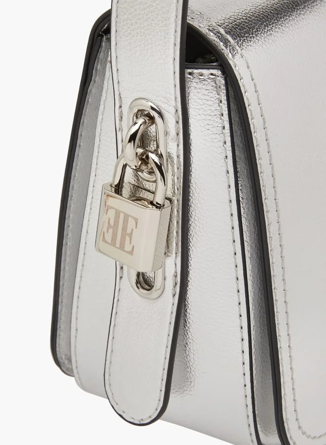 ايل Women Monogram Embossed Crossbody Bag with Adjustable Strap
