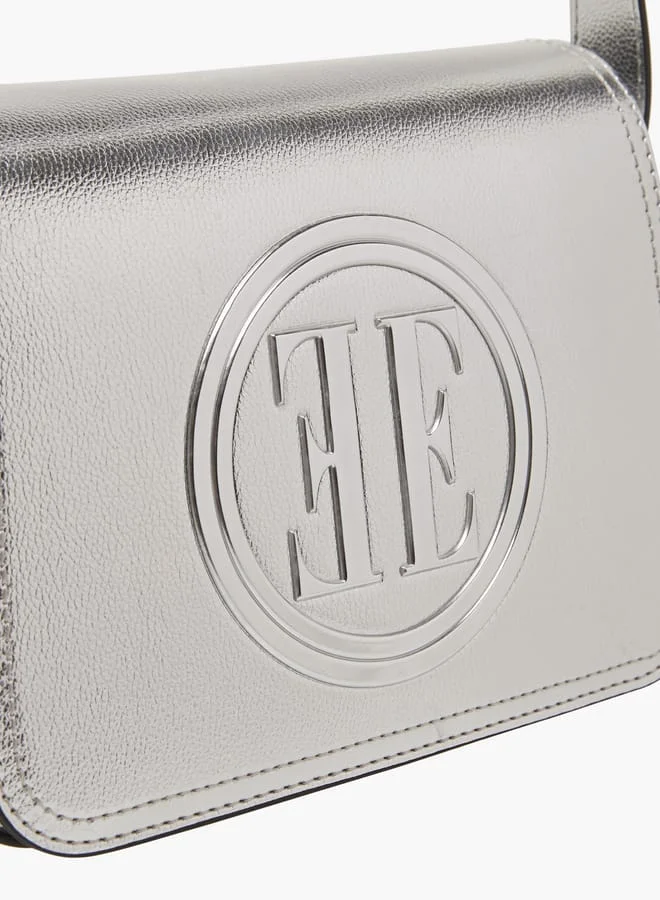 ايل Women Monogram Embossed Crossbody Bag with Adjustable Strap