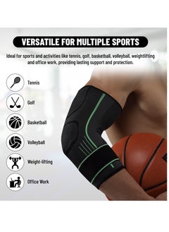 Elbow Brace Compression Sleeve with Adjustable Velcro Strap ( Single) | Black | Material: Neoprene | Relieve Muscles | Perfect for Gym, Workout, Tennis, Badminton and Running for Men and Women - pzsku/ZC69E76074D69954E0B11Z/45/_/1724146005/454cb4e8-24c3-44ec-a233-926a9dc41c41