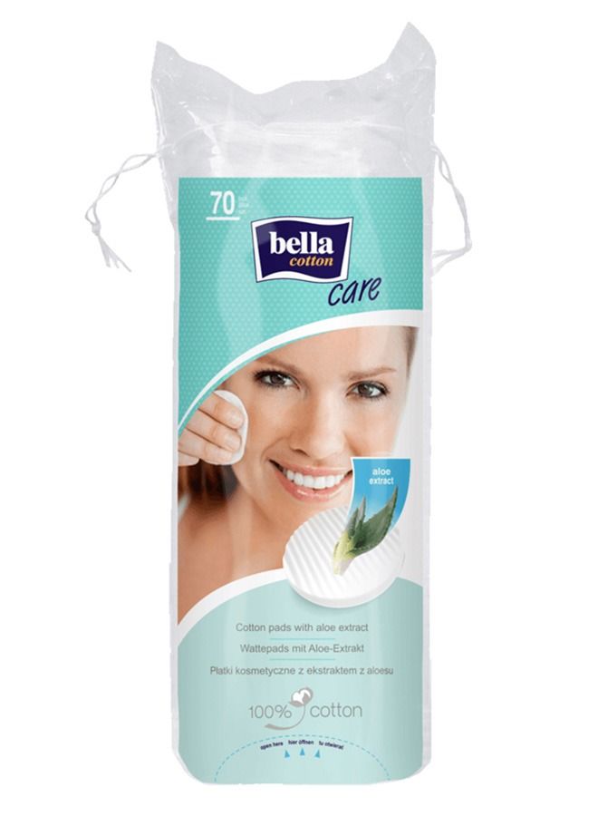 Bella Aloe Vera Extract Cotton Pads White