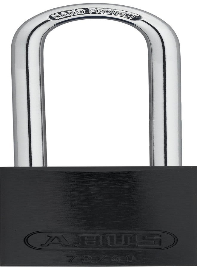 ABUS Black 72/40 Lockout Tagout Padlock w/ 3" Shackle, Single Padlock, Keyed Alike, 1 Padlock with 2 Keys - Image 1