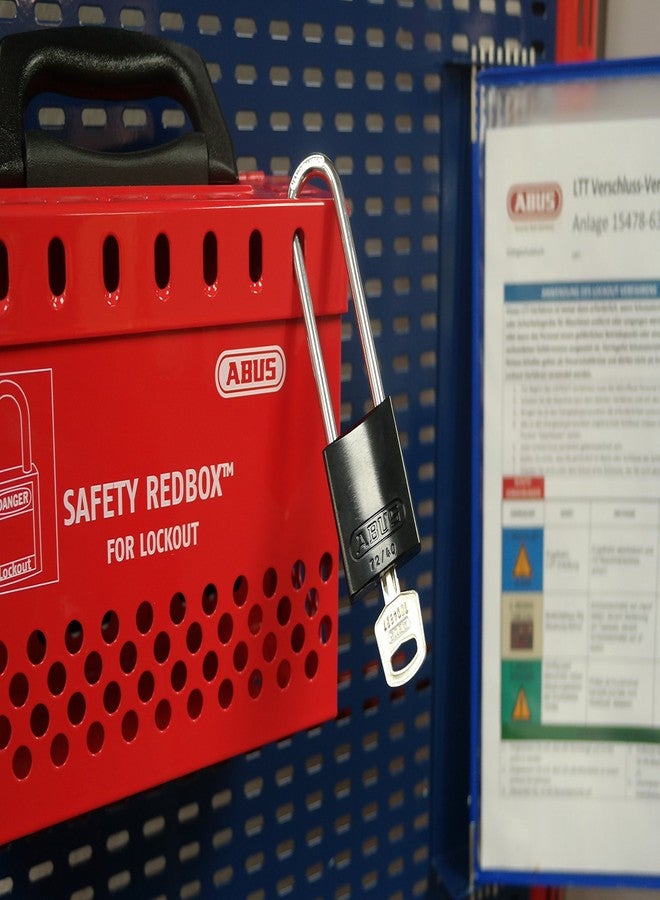 ABUS Black 72/40 Lockout Tagout Padlock w/ 3" Shackle, Single Padlock, Keyed Alike, 1 Padlock with 2 Keys - Image 2