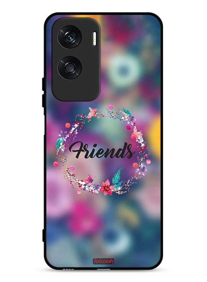 Tolwak Honor X50i 5G Protective Case Cover Friends In Flowers Ring Art - Image 1