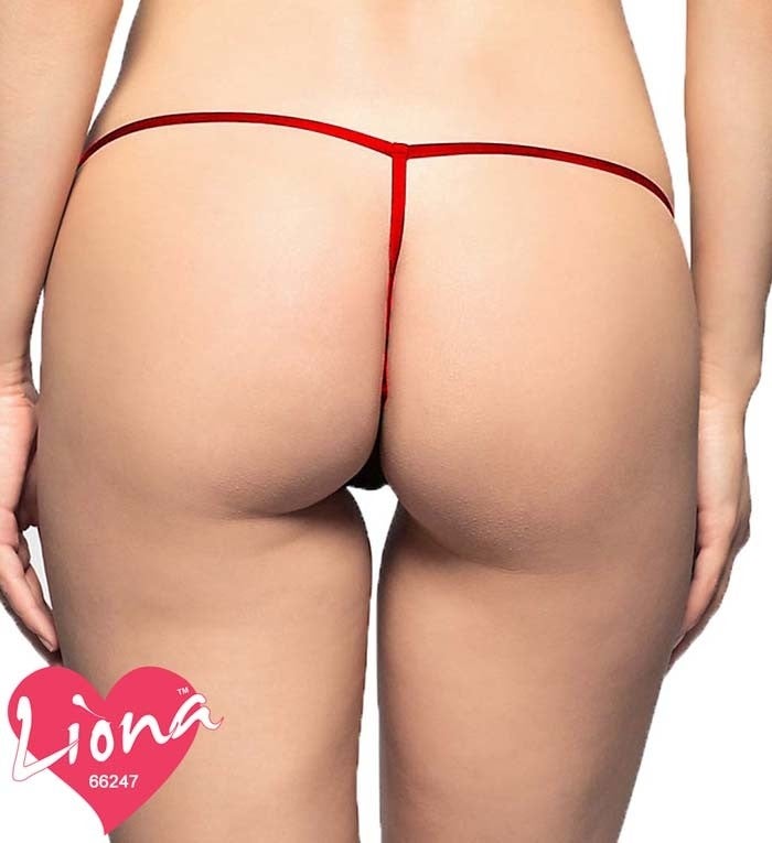 Liona Red Lace Thong  - Image 3