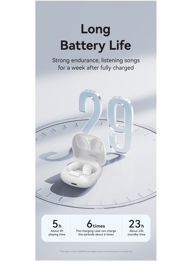 Usams TWS Earbuds  ID Series Half in-ear design, comfortable to wear13mm dynamic, speaker, HD sound quality  - Image 3
