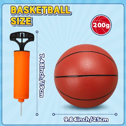 Amarlozn Mini Basketball for Indoor Mini Basketball Hoop 9 Inch Small Replacement Basketballs Soft Ball for Inflatable Pool Beach Sandbox Outdoor Play Game Gift Pack for Toddler Kids Adults 5PCS - Image 5