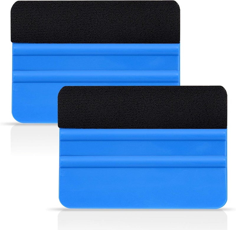 Ehdis ® Squeegee Tool Pro Vinyl Wrap Car Wrapping Carbon Felt Edge Squeegee 4 Inch, for Car Vinyl Sc Decal Applicator Tool - Image 1