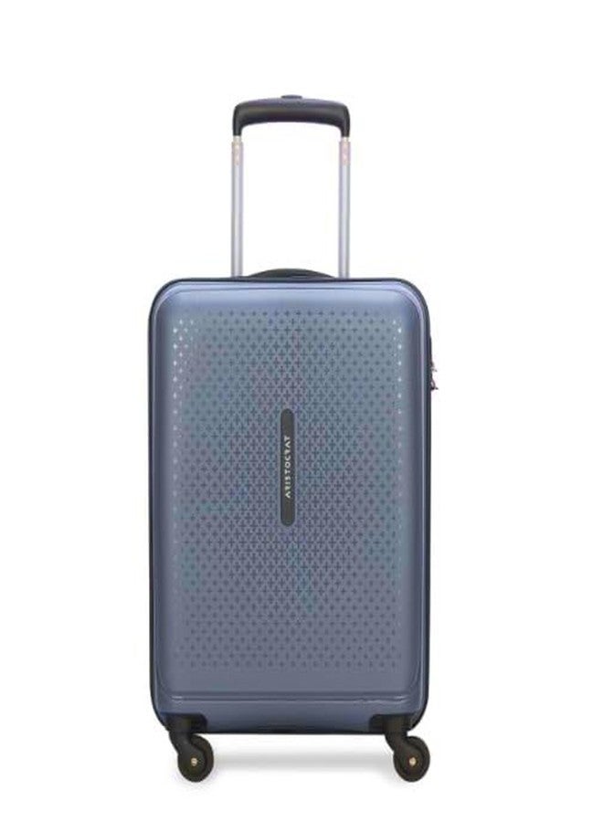 Aristocrat Cabin 55 Cm(Small) 4 Wheels Trolley Bags for Travel Hard Case Luggage, Lightweight Bag with Combination Lock & Robust Trolley with 5 Years Warranty (Blue) - Image 1