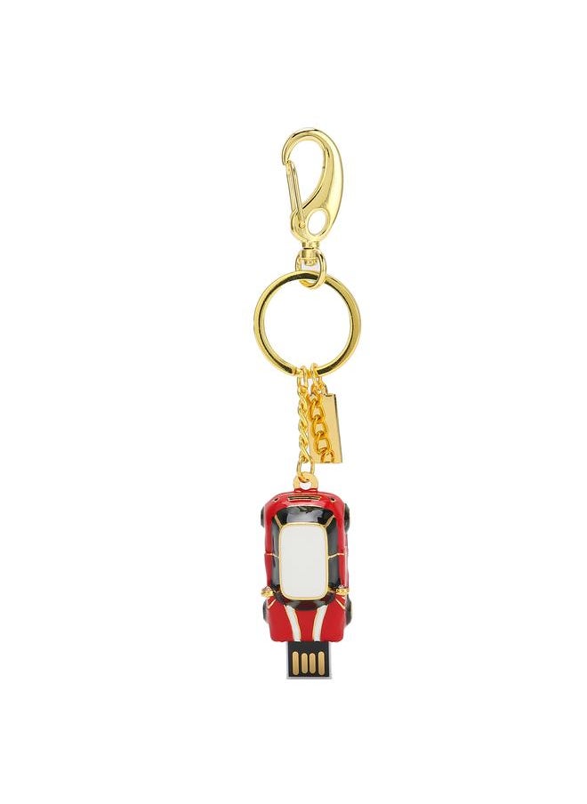 Thoraya Car red USB2.0U disk creative cute cartoon metal U disk car gift car USB 64GB  - Image 2
