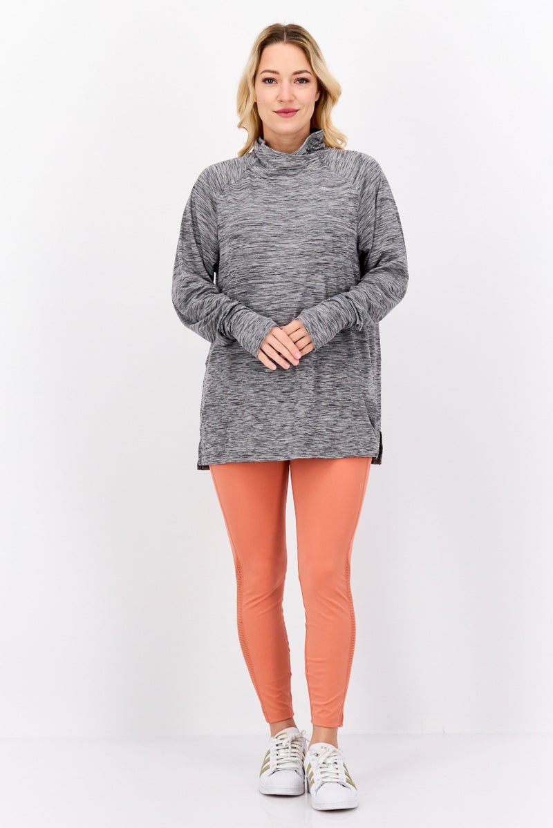 NINE WEST ملابس رياضية نسائية بليزر رمادي بأكمام طويلة، خارجية - Image 2