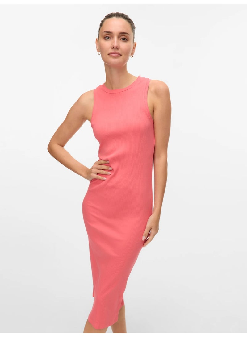 VERO MODA Awlavender Sl O-Neck Calf Dress Noos  - Image 1