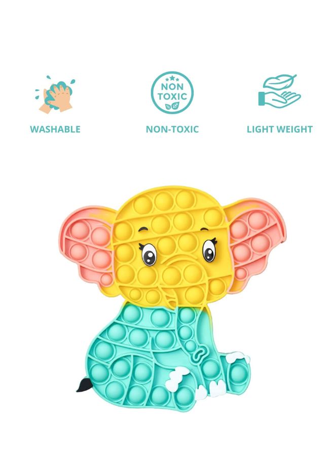 Push Pop Bubble Fidget Toy Silicone Animal Sensory Squeeze Toy Stress Relief Anti-Anxiety ADHD Autism Special Fidget Popper Gift for Kids and Adults Elephant C  - Image 2