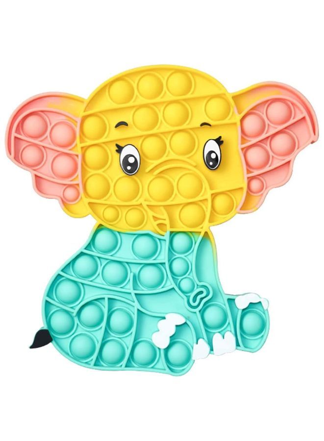 Push Pop Bubble Fidget Toy Silicone Animal Sensory Squeeze Toy Stress Relief Anti-Anxiety ADHD Autism Special Fidget Popper Gift for Kids and Adults Elephant C  - Image 1