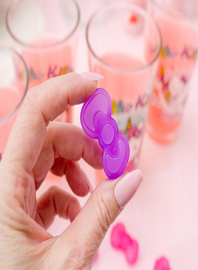 Seven20 Sanrio Hello Kitty Pretty Bows 6-Piece Plastic Ice Cube Set | Non-Melting, Quick-Freeze Ice Mold Shapes For Drinks - Image 5