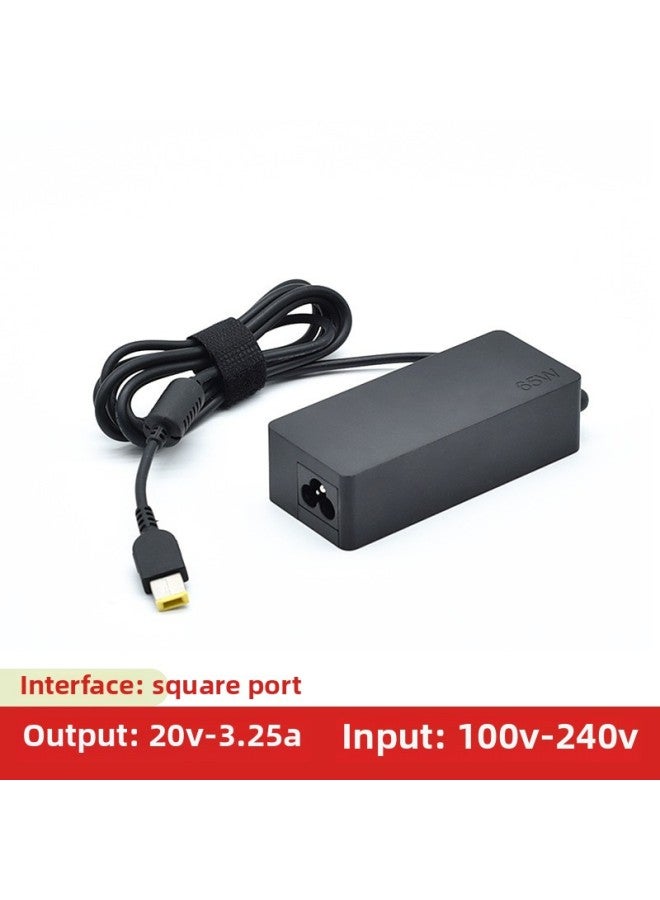 For Lenovo 45W65W90W95W Notebook Charger 20V3.25A Power Adapter Type-c Interface-Color:65W Square Interface-Specifications:Equipped With National Standard Power Cord