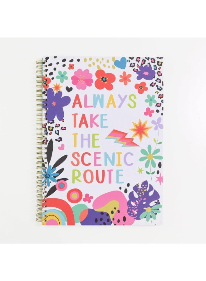 Belly Button Colorful Spiral Notebook Scenic Route - Image 2