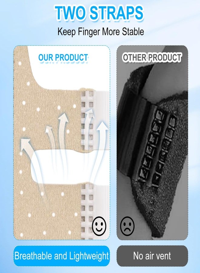 CoolShef جبيرة إصبع الخنصر الصغيرة من كول شيف - دعامة قابلة للتعديل لإصبع الزناد لتخفيف الألم، وتثبيت المفصل، ودعم التهاب المفاصل والإصابات للأطفال والنساء - Image 3