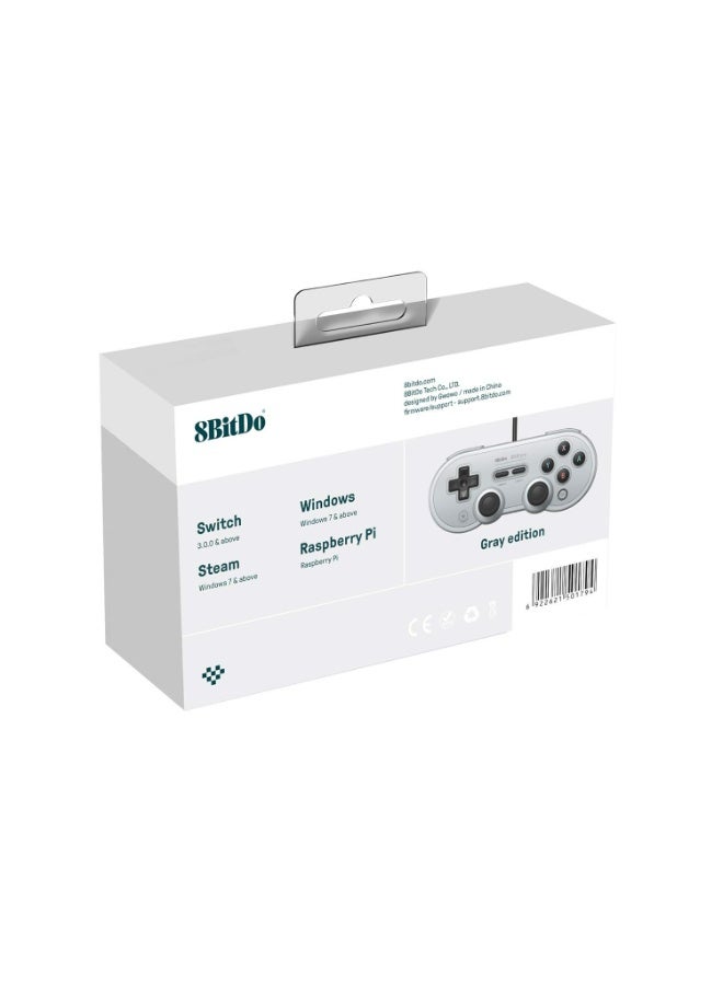 8Bitdo Sn30 Pro USB Wired Gamepad for Switch, Windows & Raspberry Pi(Gray Edition) - Image 3