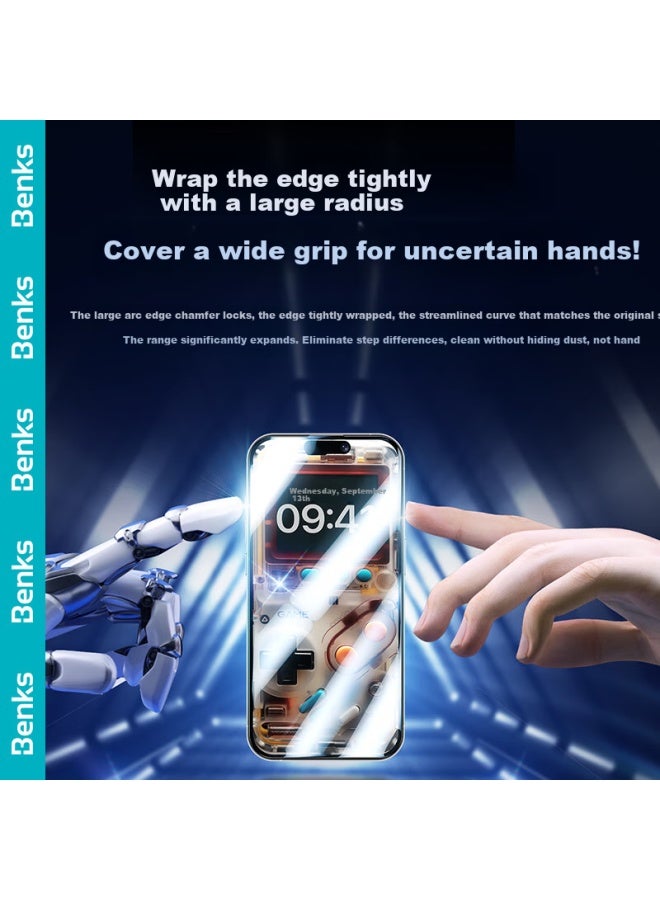 Benks Iphone 17 Pro Screen Protector, Apple 17 Pro Gaming Film, Anti-sweat, Dustproof, Matte Gaming Screen Protector, Full Coverage Curved Edge Protective Film - Image 3
