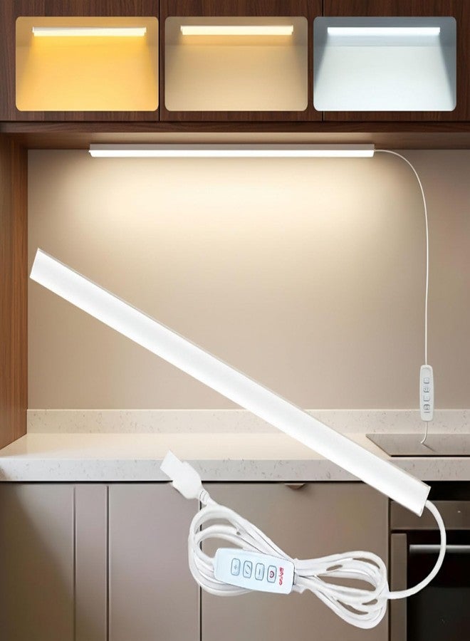 GITGRNTH USB Powered Under Counter LED Light Strip Color Modes, Adjustable Color with Remote & Dimming Control Brightness Plug 10 Level Brightness, 7W Ideal for Kitchen, Closet, or Workspace - Image 1