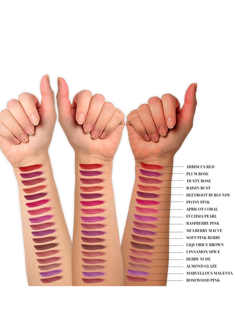 Just Herbs Just Herbs Ayurvedic Creamy Matte Long Lasting Liquid Lipstick  - Image 3