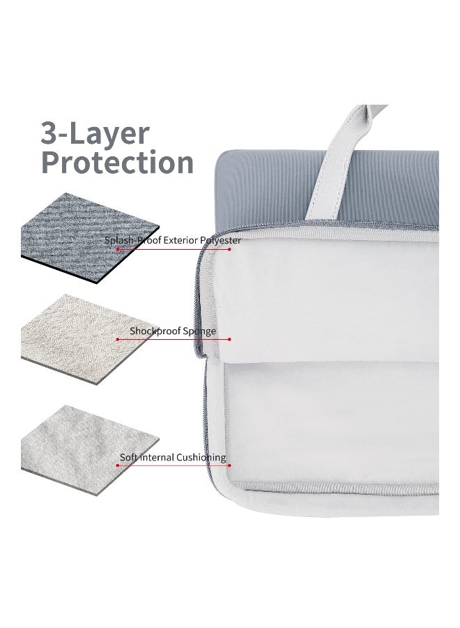 Waterproof and Dirt-Resistant Laptop Sleeve for 13-14 Inch Laptops, Stylish Polyester Case with Zipper and Handle, Ideal for School, Office, Travel, and Business, Compatible with MacBook Pro 2022. - Image 4