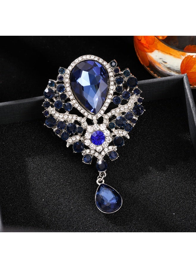 Mark Fairwhale New Fashionable Retro Luxury Light Luxury Versatile Water Drop Pendant Brooch