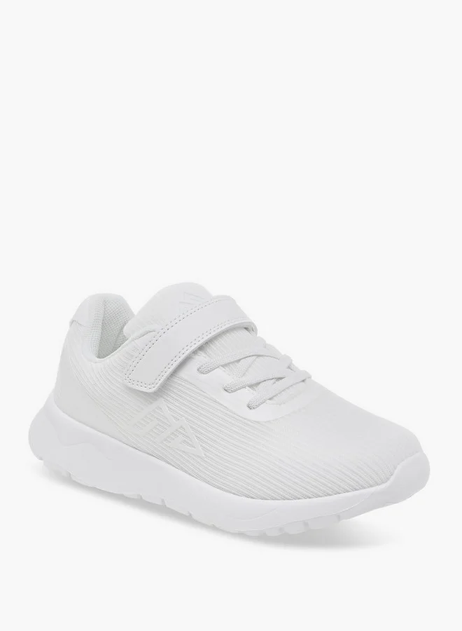 Oaklan by Shoexpress Girls Logo Detail Sports Shoes with Hook and Loop Closure