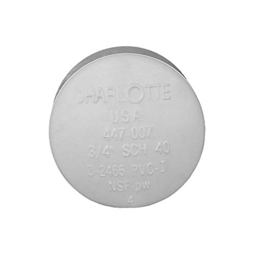 CHARLOTTE PIPE 3/4 SCH 40 CAP SOCKET CONTRACTOR PACK PRESSURE (10 Unit Bag) - Image 2