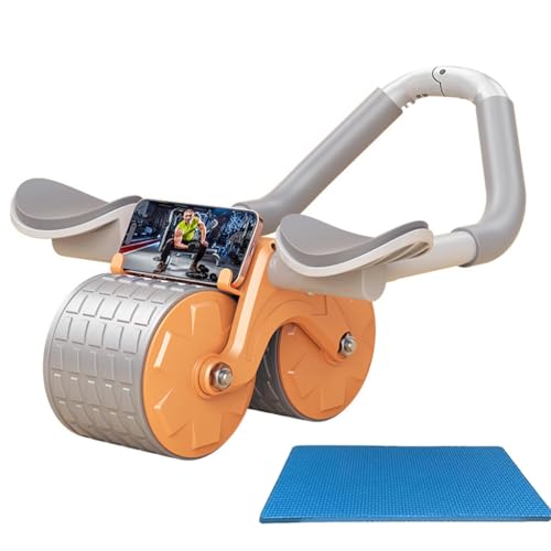 Optifit® Ab Roller Set with Counter and Silent Knee Pad Mat for Exercise Gym, Premium Abdominal Ab Roller with Phone Holder for Core workout, fitness & Exercise, Home Workout Equipment for Men Women - Image 1