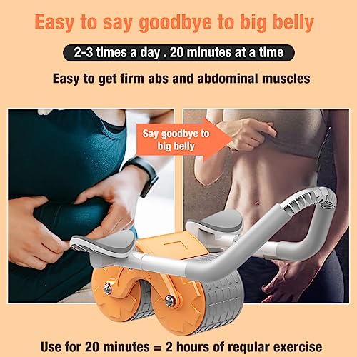 Optifit® Ab Roller Set with Counter and Silent Knee Pad Mat for Exercise Gym, Premium Abdominal Ab Roller with Phone Holder for Core workout, fitness & Exercise, Home Workout Equipment for Men Women - Image 3