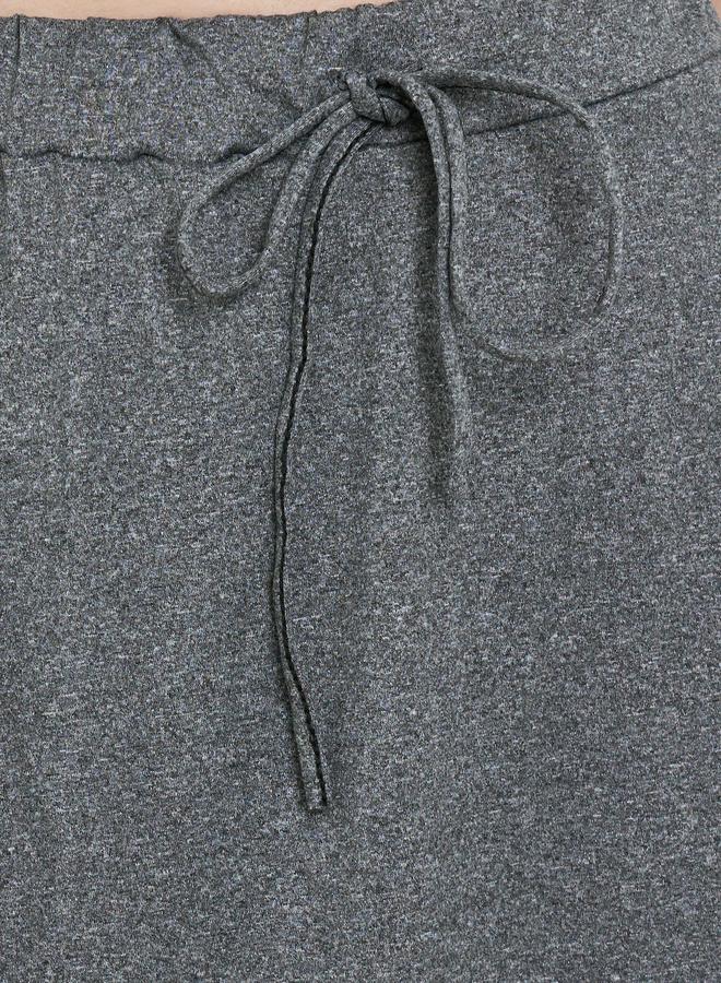 Styli Women Solid Midi Skirt with Drawstring - Image 3